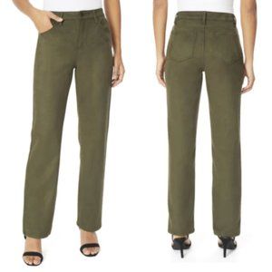 Cabela's Pants Forest Green Size 12 Straight Leg High Waist NEW!